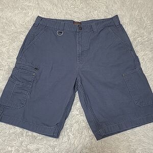 CE Schmidt Workwear Shorts Men’s 38 Blue Cargo Ripstop Outdoor Casual Work
